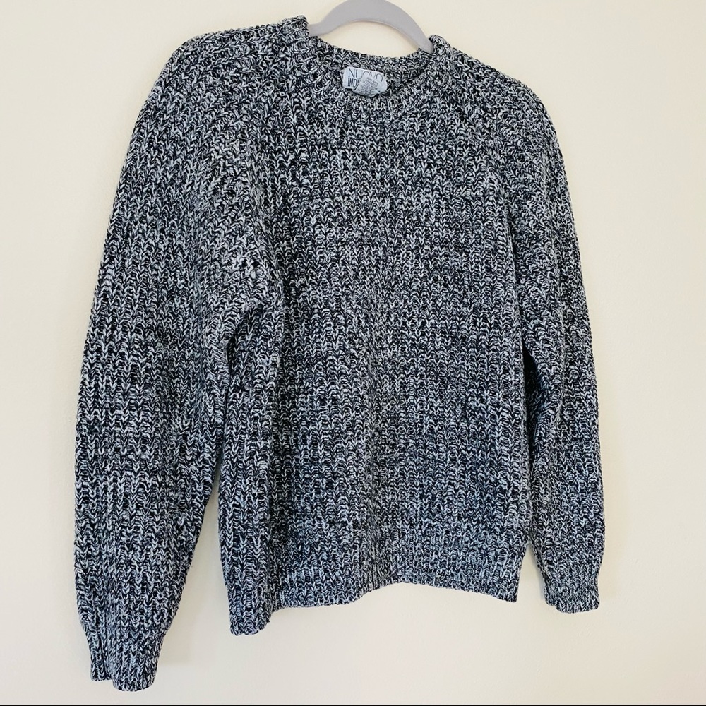 Vintage Nuovo long sleeve crew neck wool blend pullover sweater - Picture 8 of 8